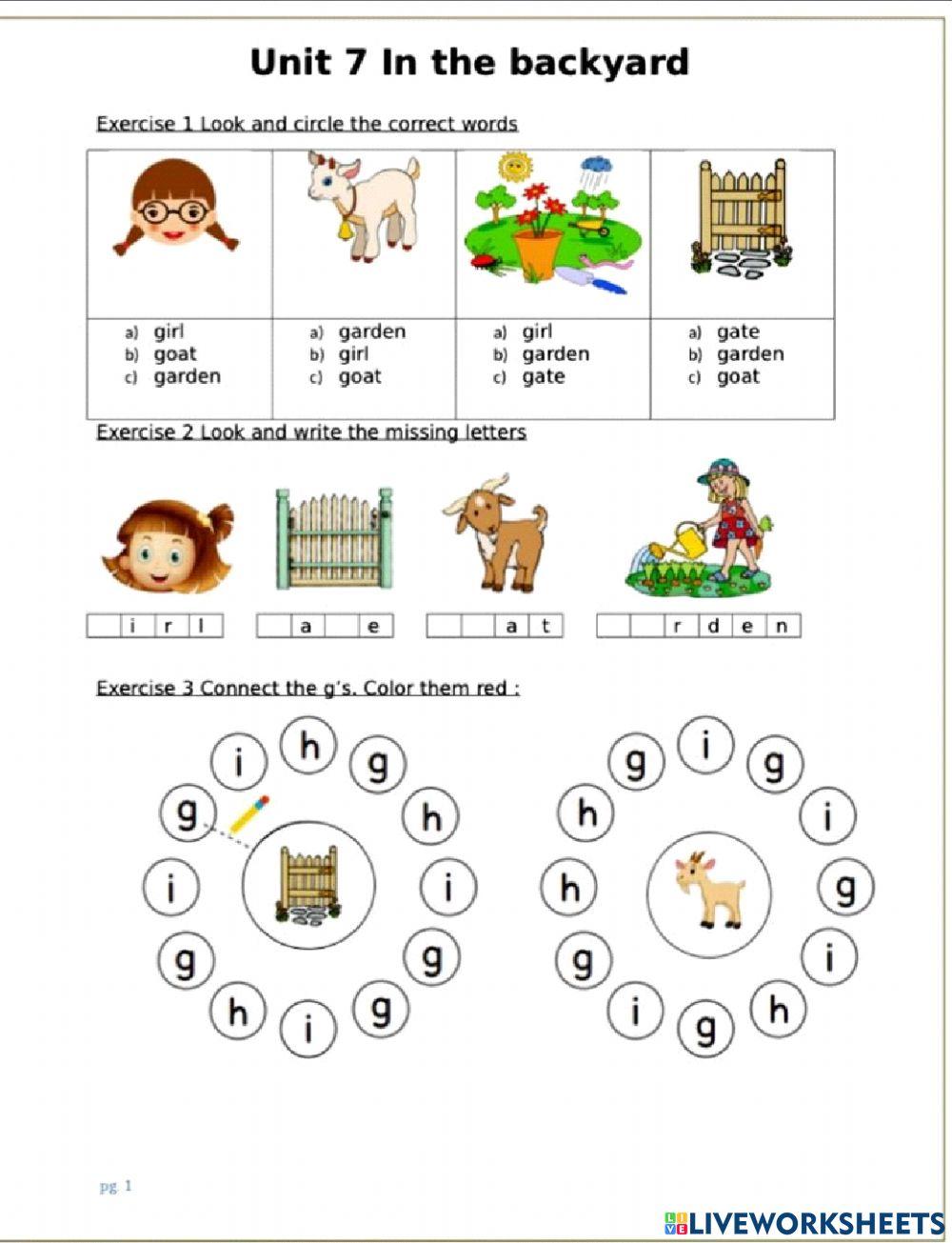 Unit 7. In the garden (L1)