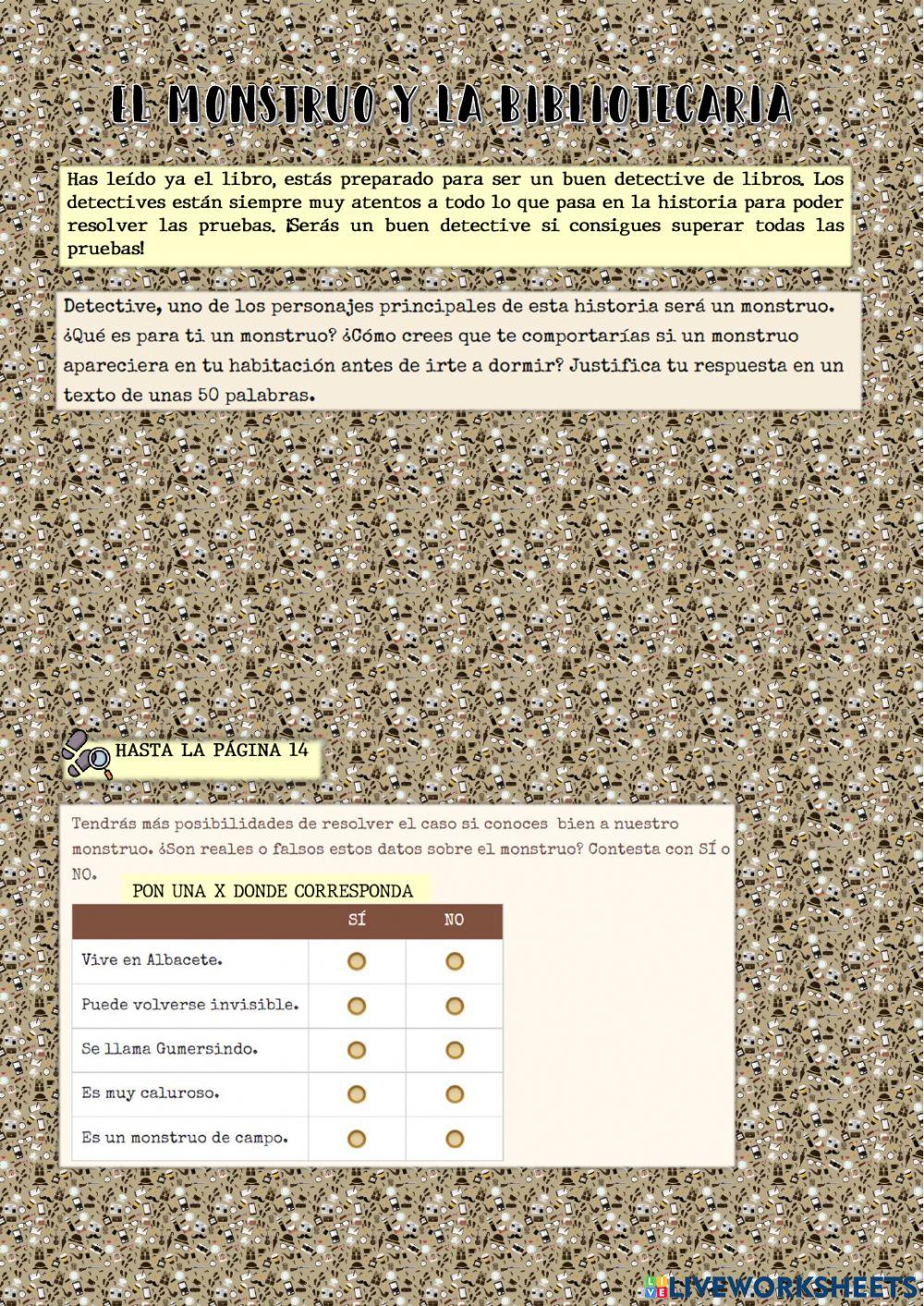 El monstruo y la bibliotecaria