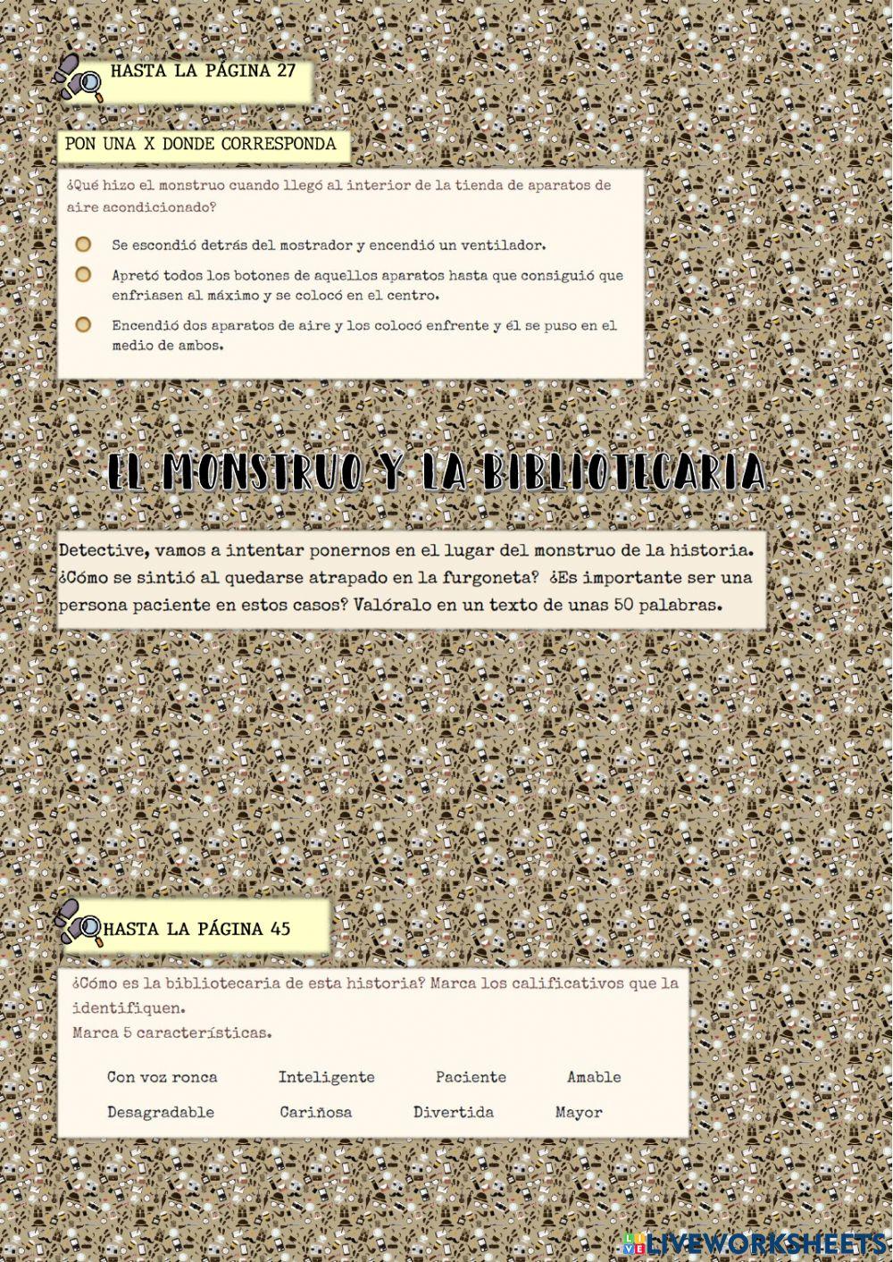 El monstruo y la bibliotecaria