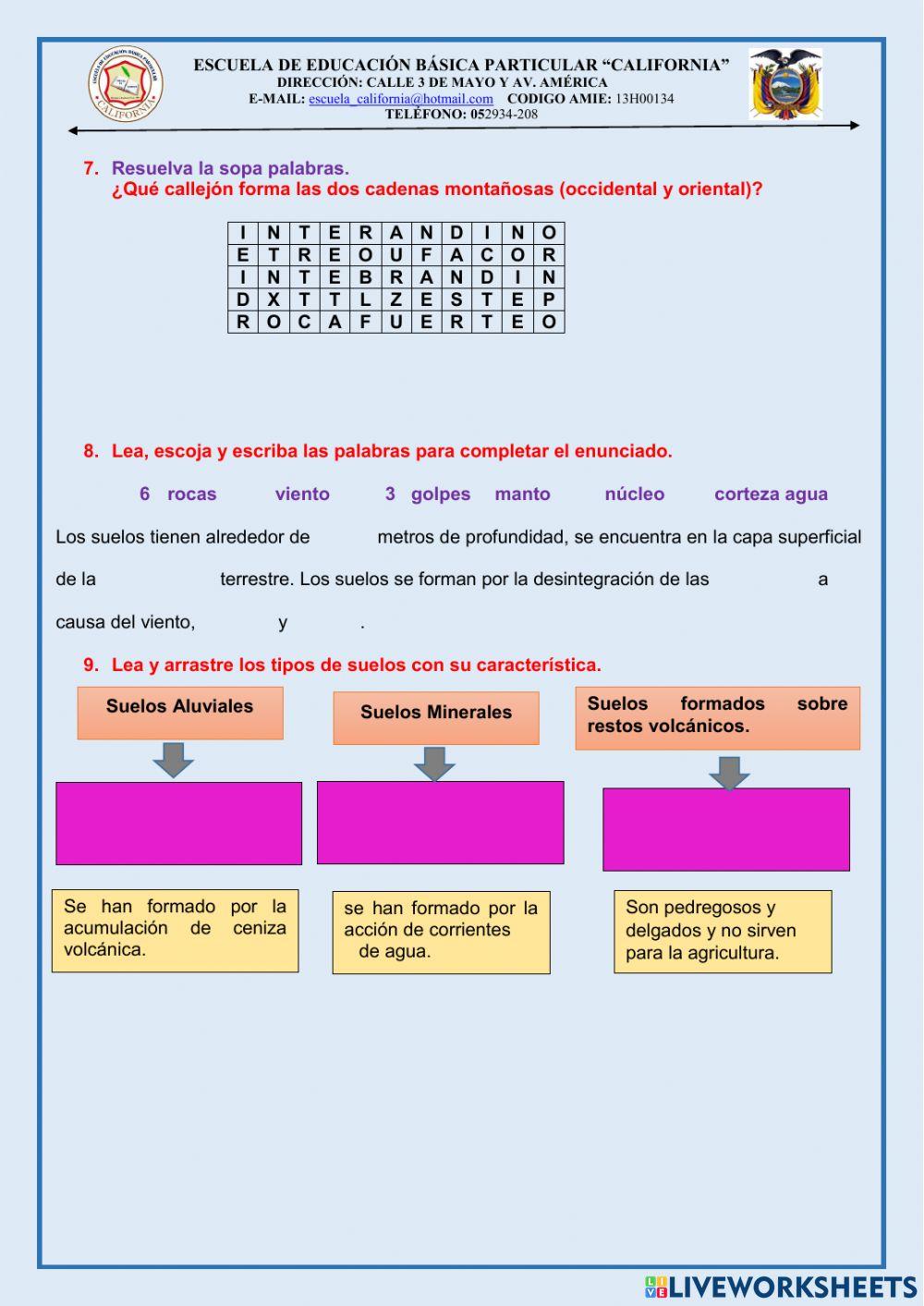 Evaluacion de eess de 5to. 1er. parcial del 2do. quimestre