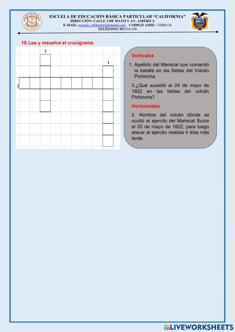 Evaluacion de eess de 5to. 1er. parcial del 2do. quimestre