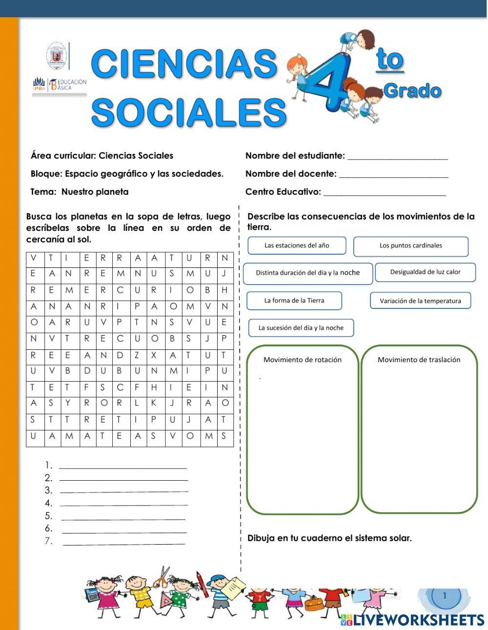 Conozcamos nuestro planeta