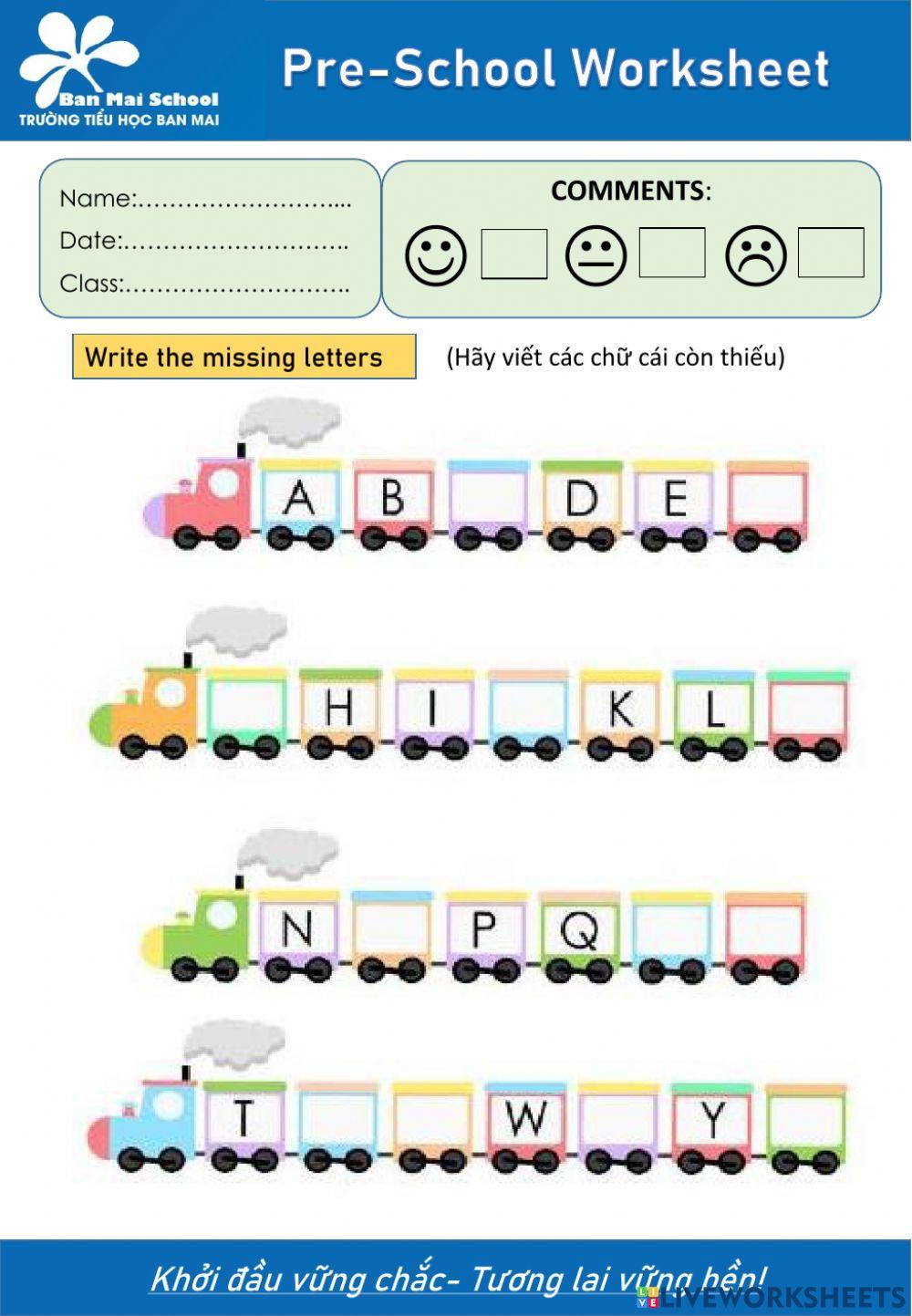 Review alphabet A-M (part 2)