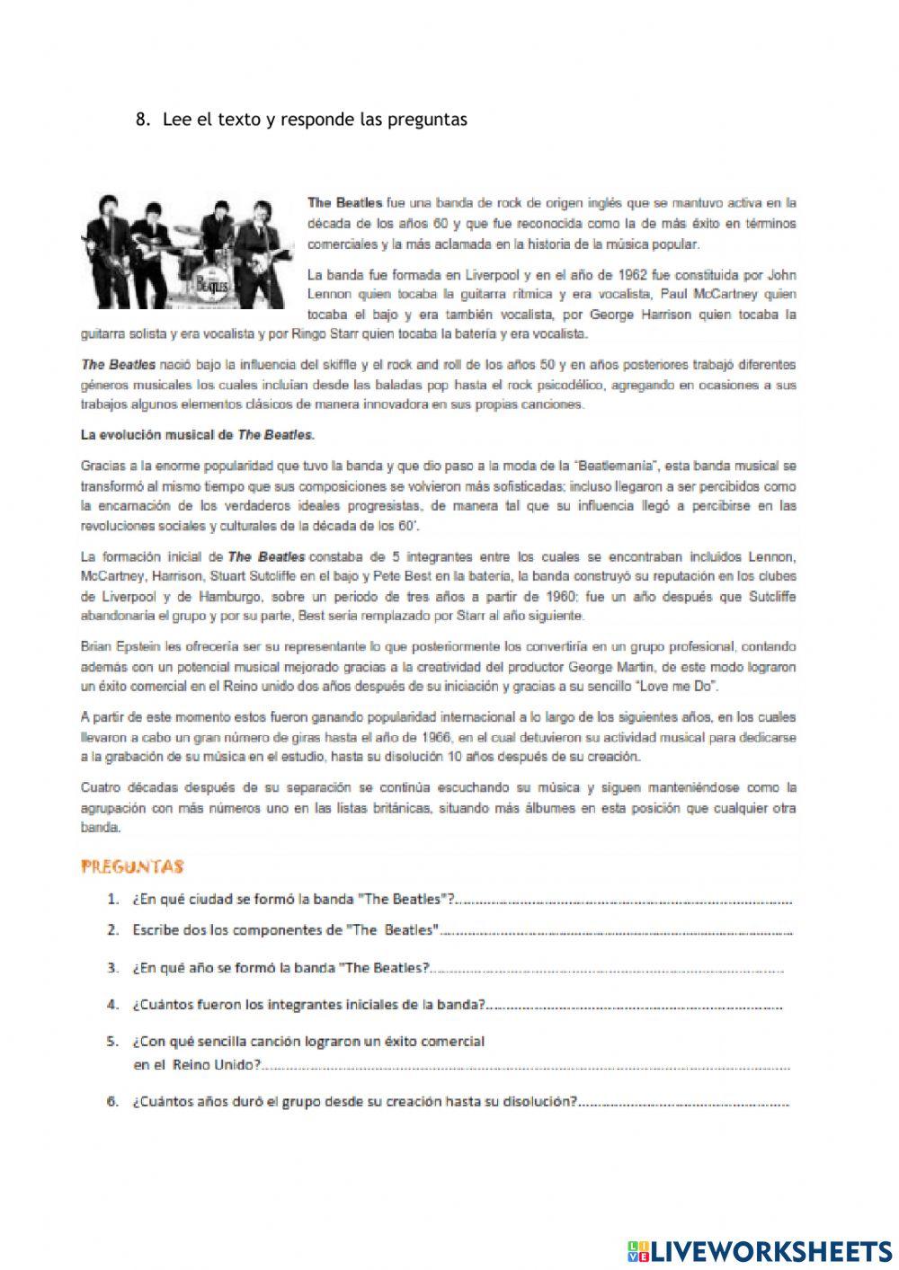 Examen de Lengua - Unidad 3