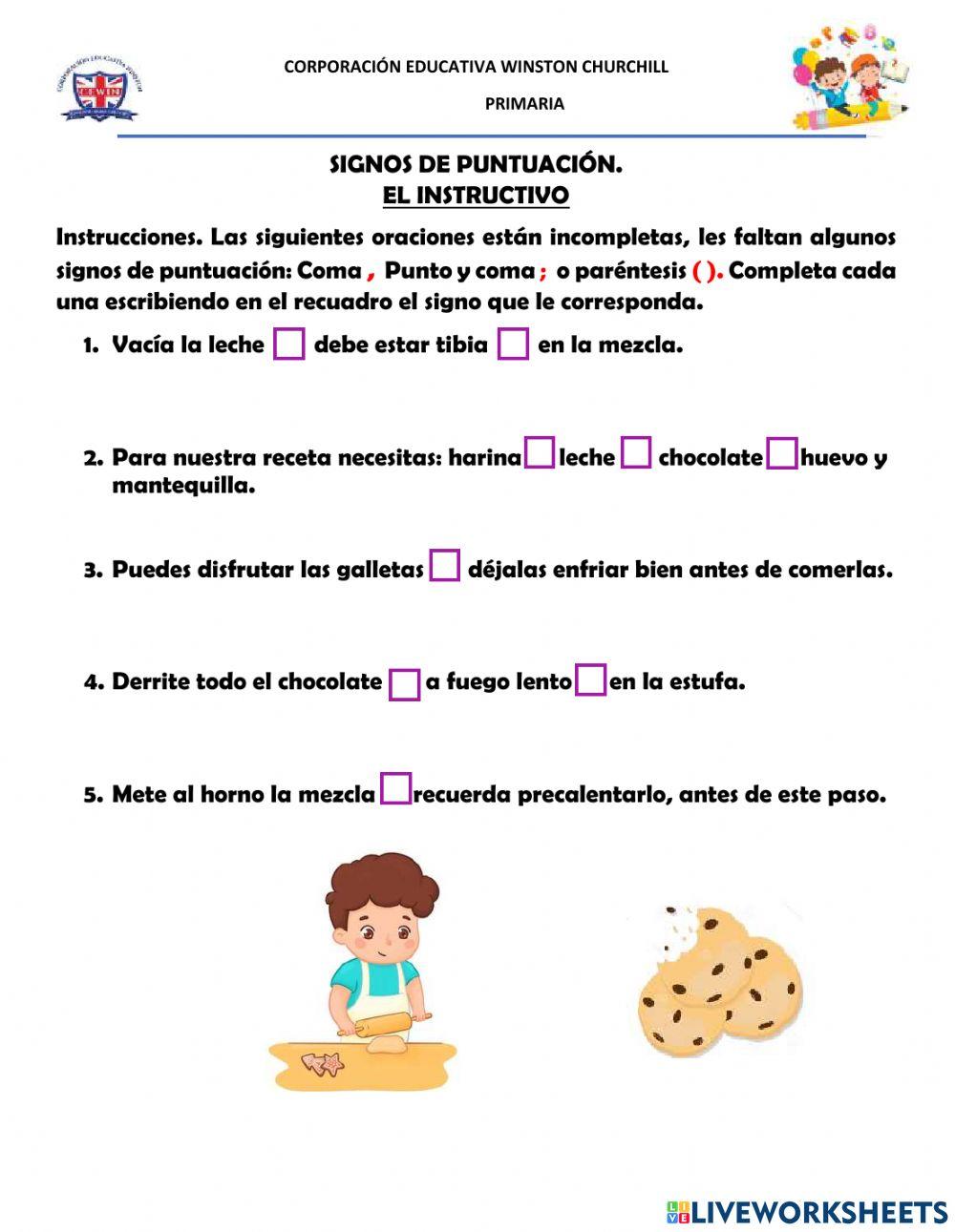 WINSTON Signos de puntuación