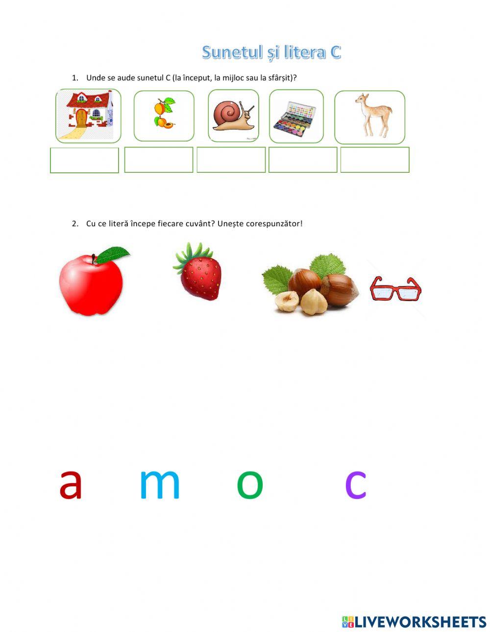 Sunetul și litera C