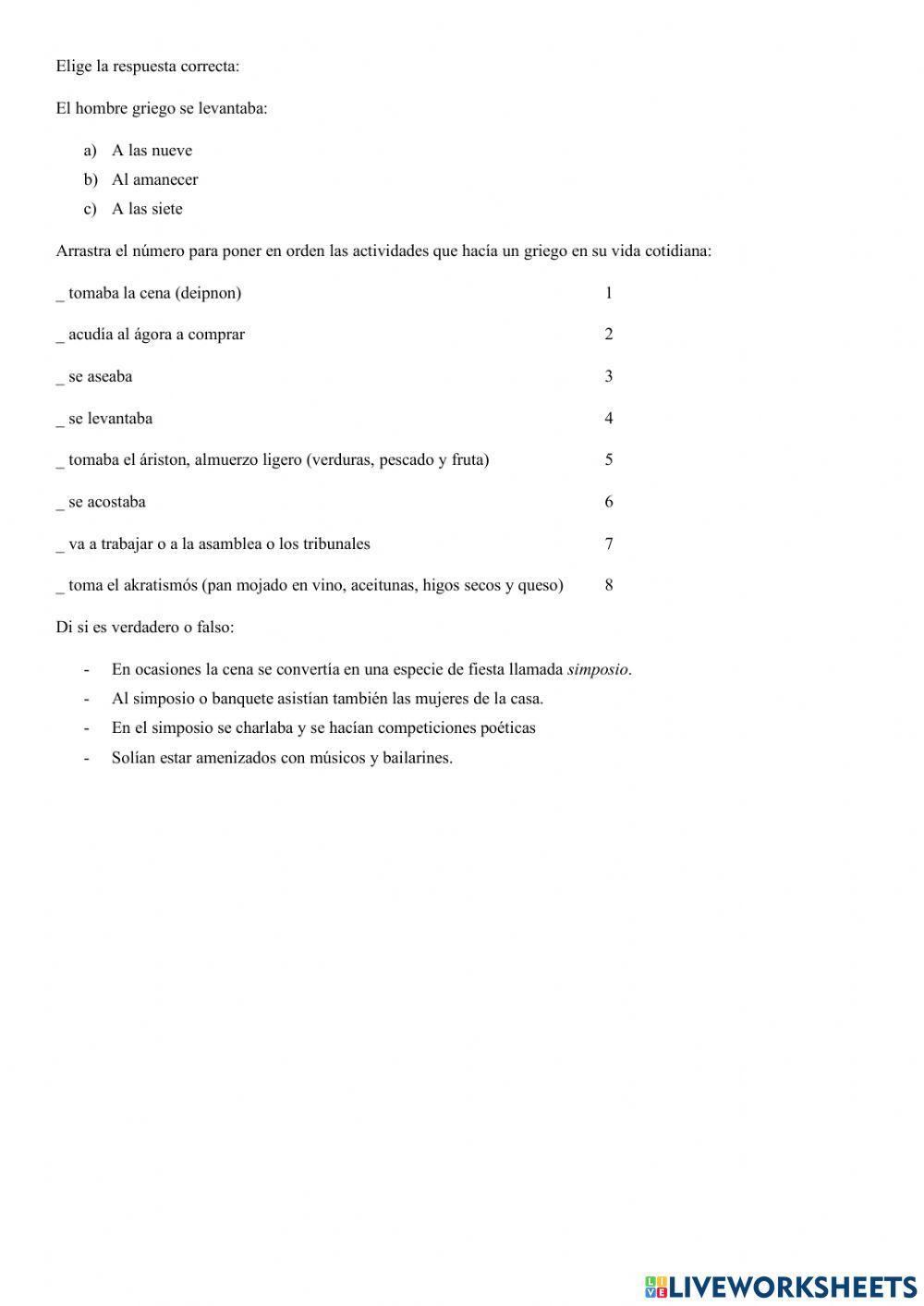 Vida cotidiana en Grecia clásica