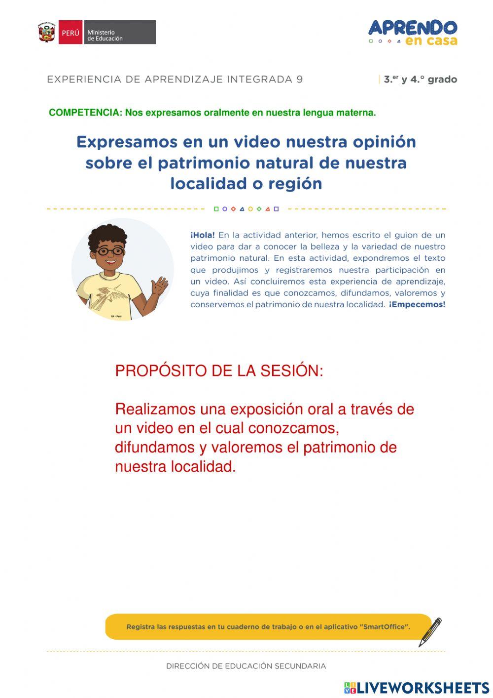 Planificacion del video