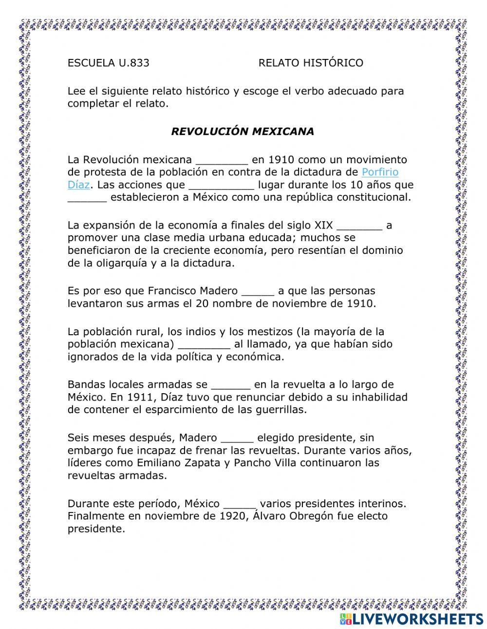 Tiempos verbales en el relato histórico
