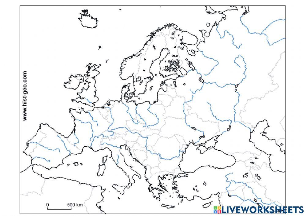 Ríos, mares y costas de Europa