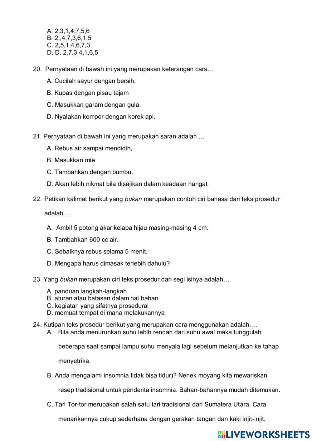 PAS Bahasa Indonesia Kelas 7