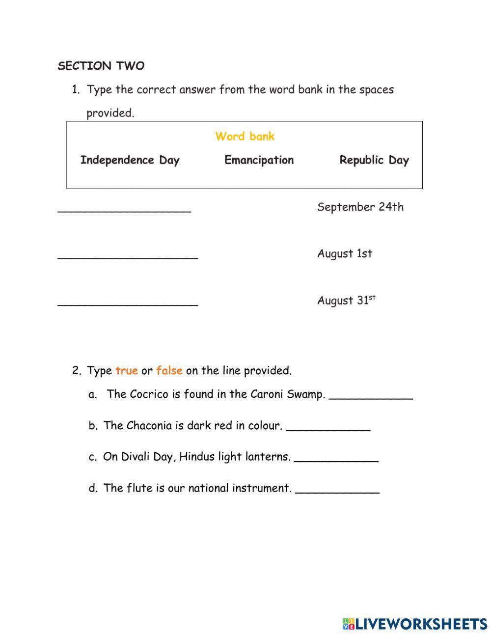 SOcial StudIES Standard 1 - Term 1