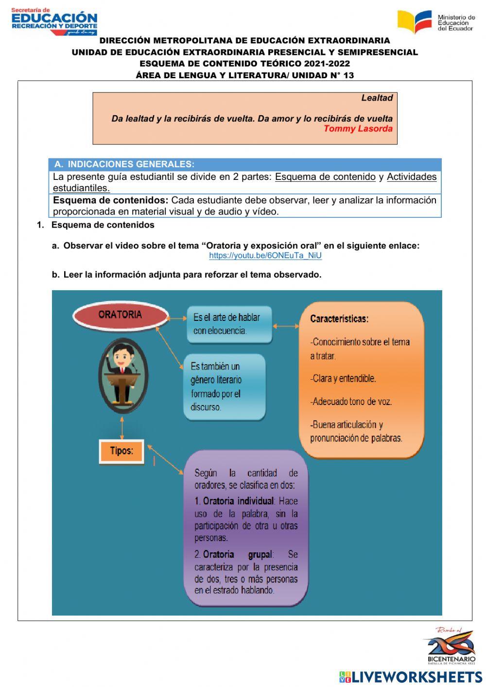Sem 13. Oratoria y exposición oral
