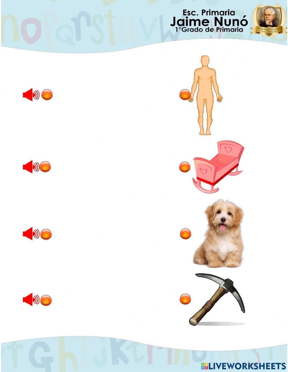 Une el audio con la imagen Letra C