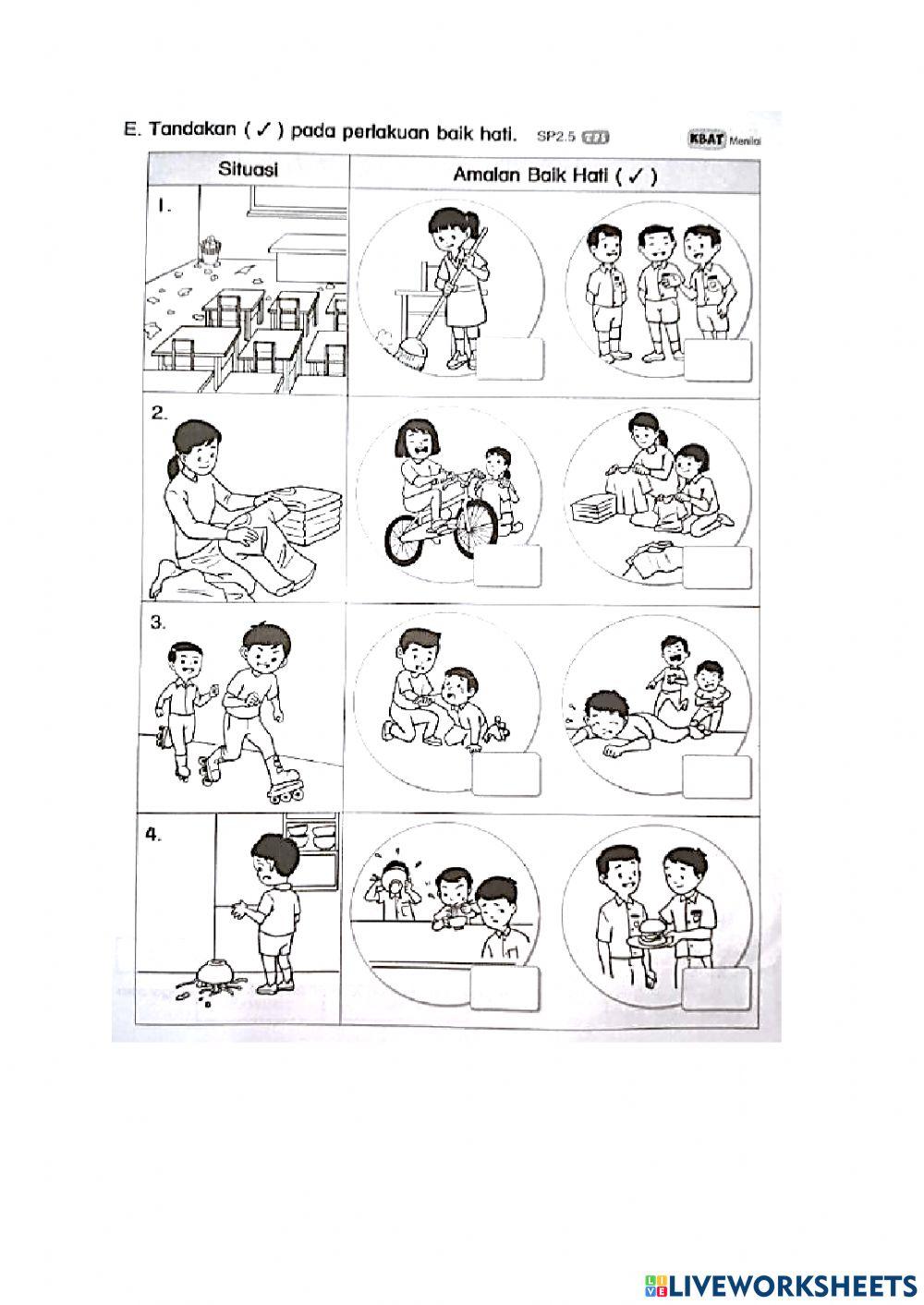 Amalan baik hati yang betul.