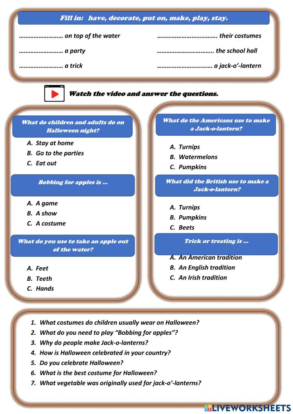 Halloween Traditions and Celebrations