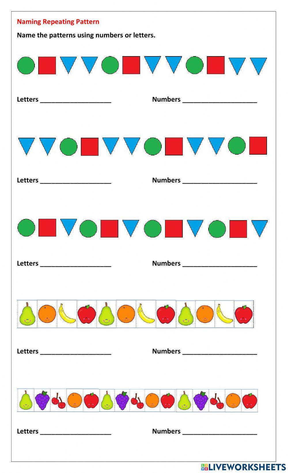 Naming Repeating Patterns