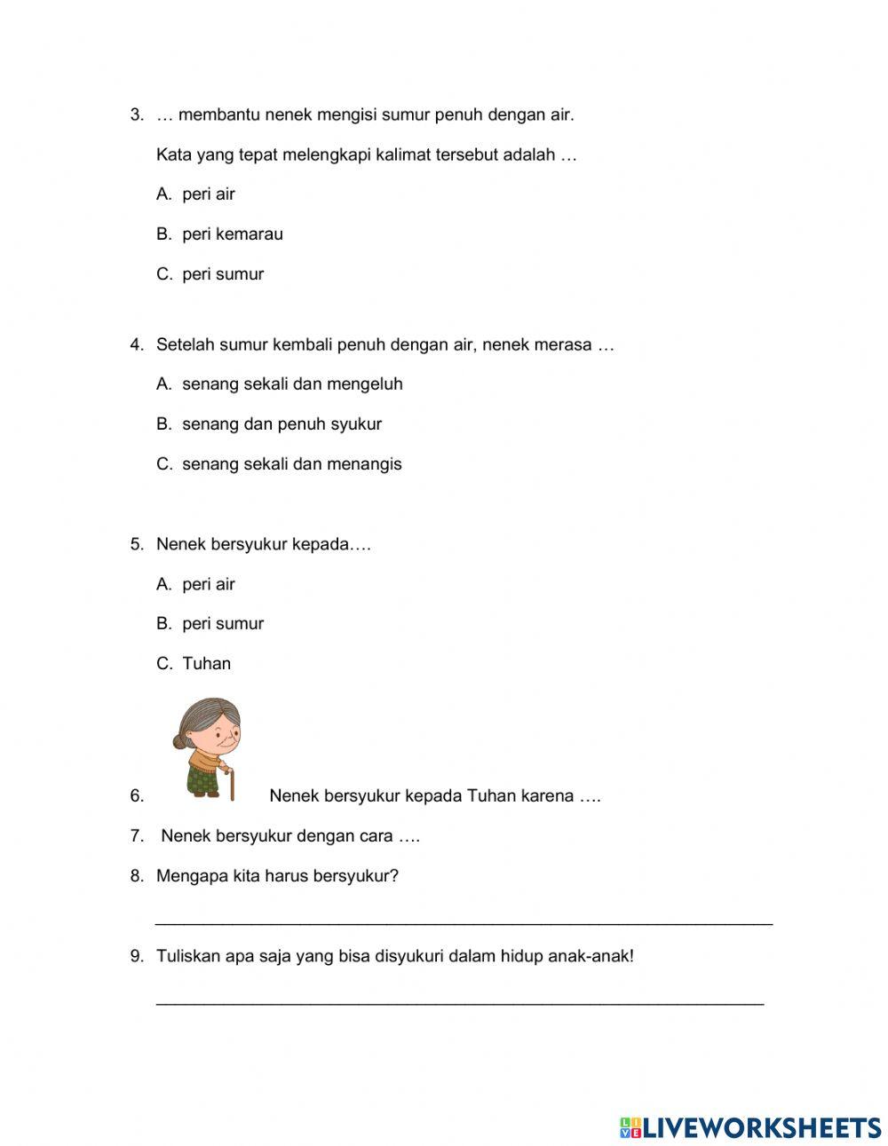 Latihan Ulangan Agama 1