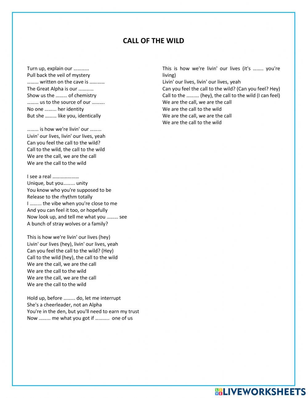 Call to the Wild (LISEN)