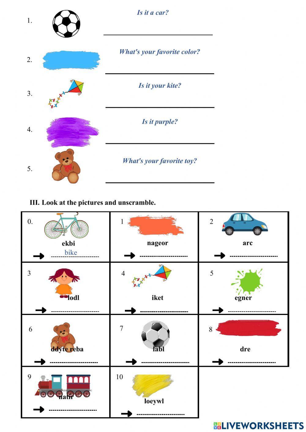 Grade 3 - Unit 2: PLAYTIME - Lessons 5 & 6: Skills Time!