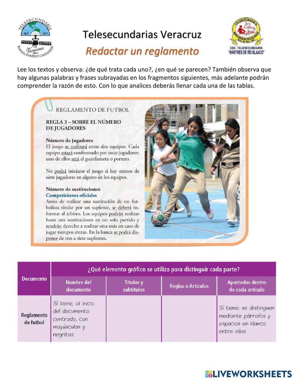 Redactando un Reglamento