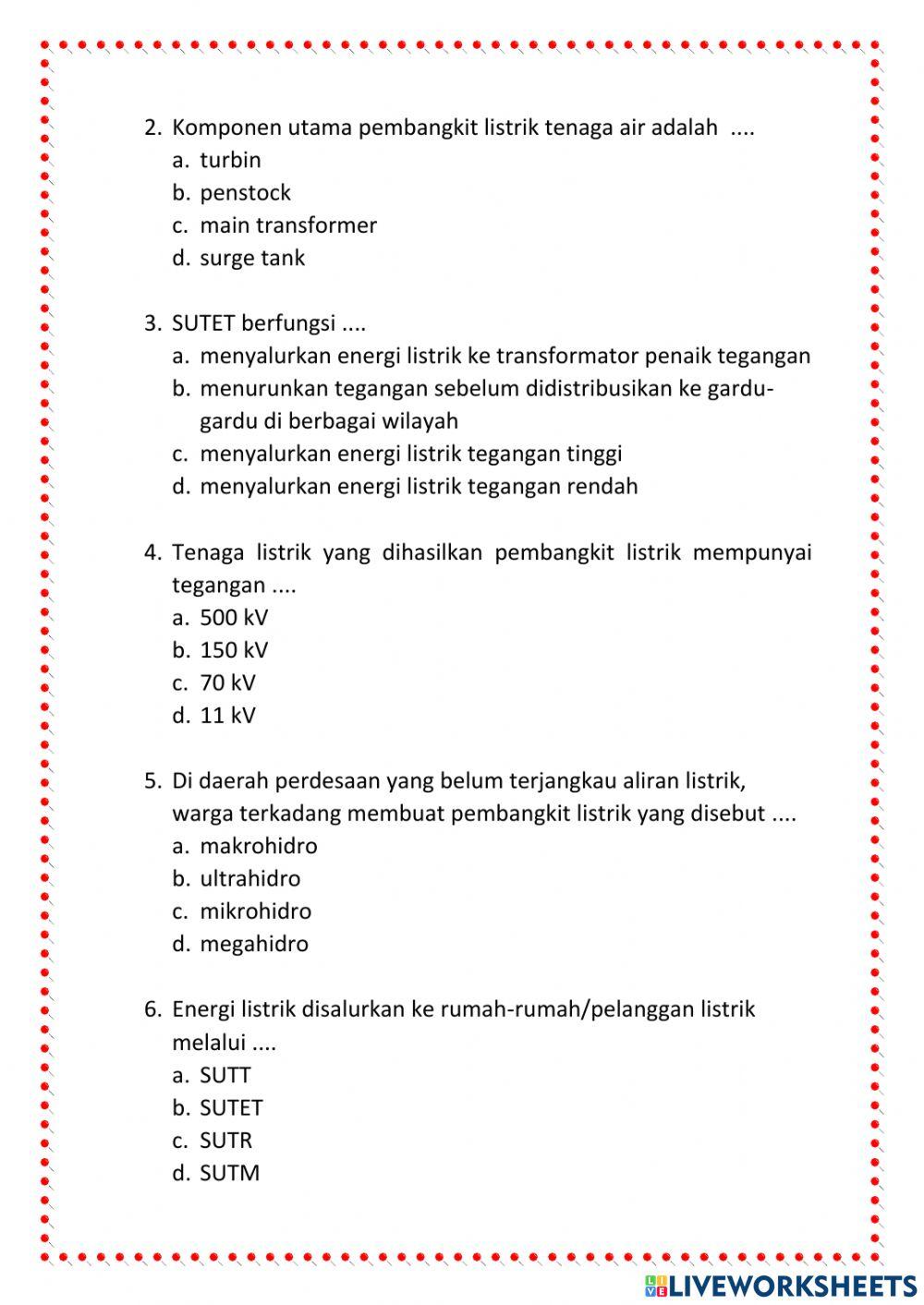 Tema 4 Subtema 1 Penyaluran Energi Listrik