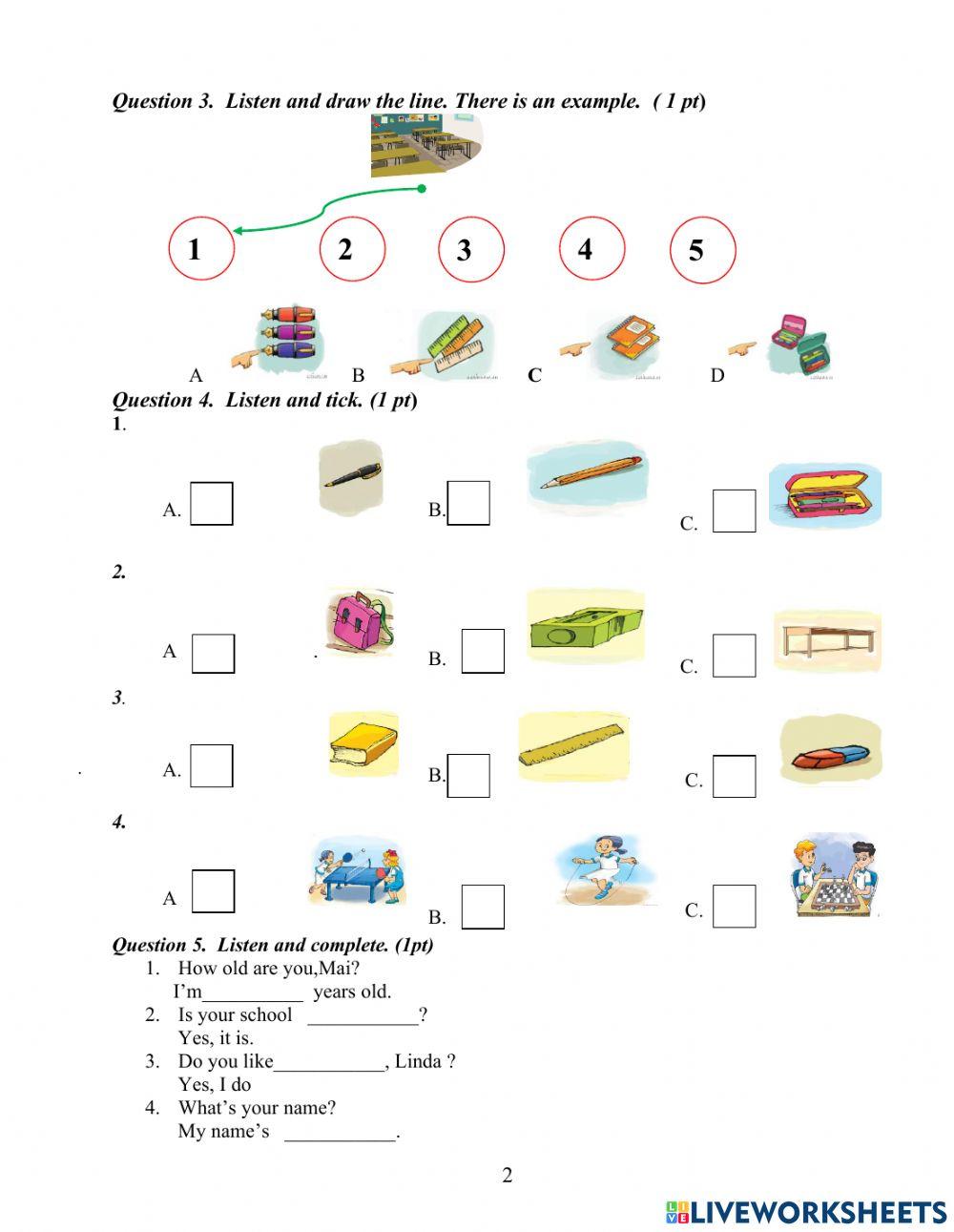 Đề thi hk 1- đề 2