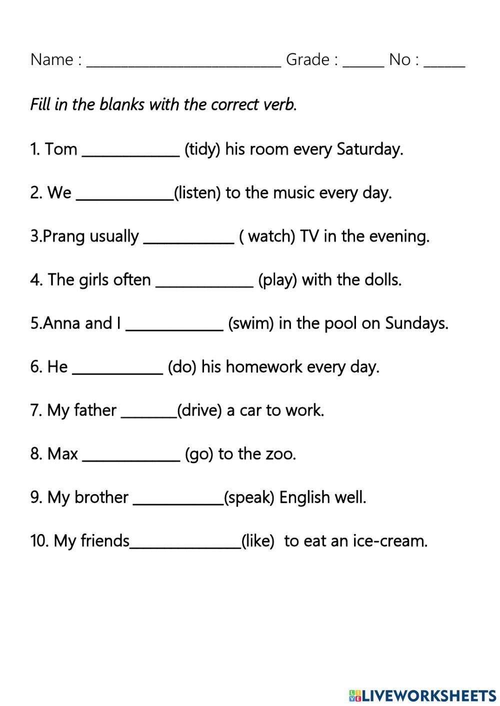 verb agreement