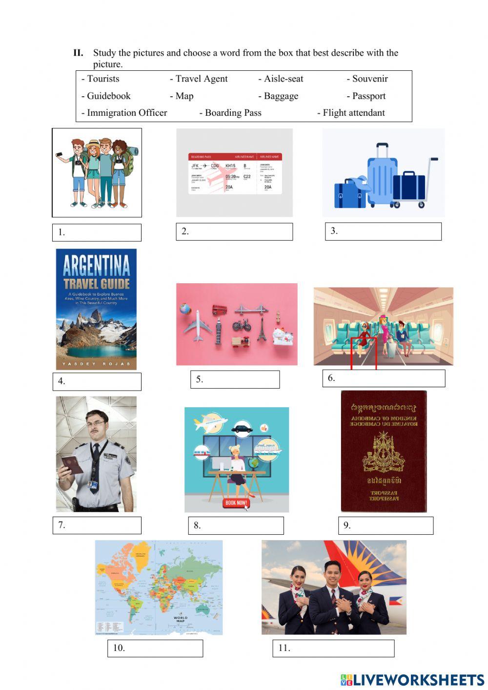 Module 4 - Lesson 1 - Planning for a trip - Classwork