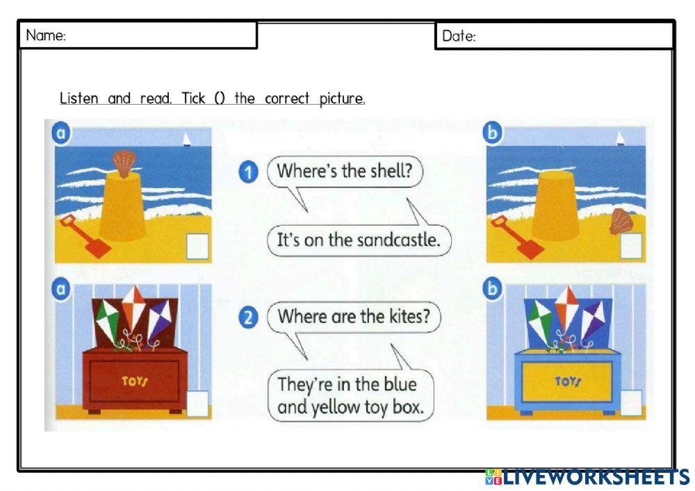 Unit 9: At the beach (Where's.. Where are)