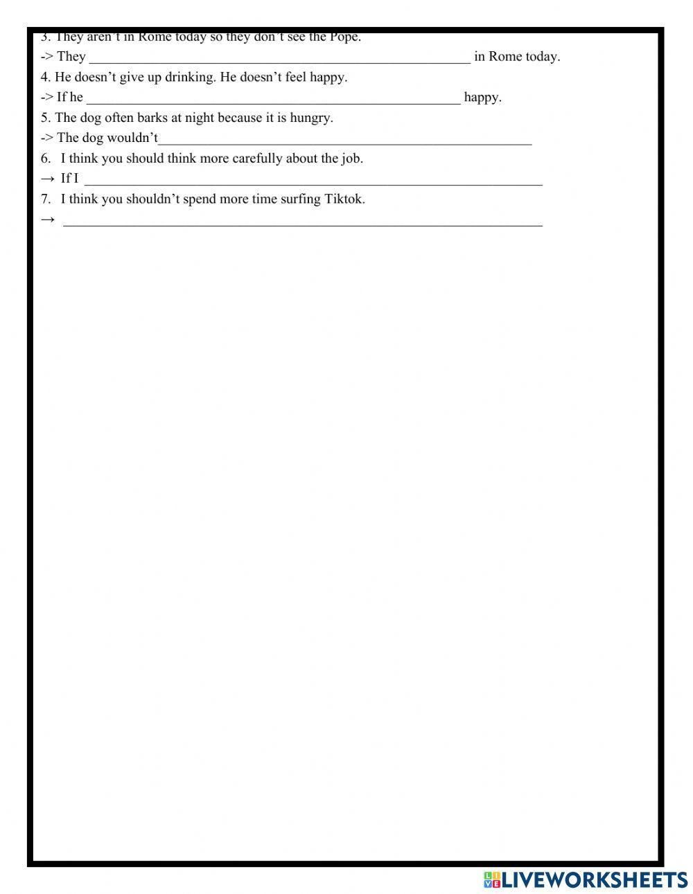 Grade 9A- Unit 4- Conditional Type 1,2