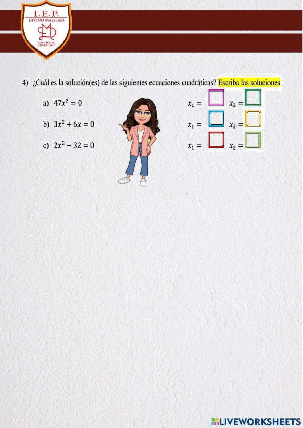 Ecuaciones de 2do grado Ecuaciones de 2do grado