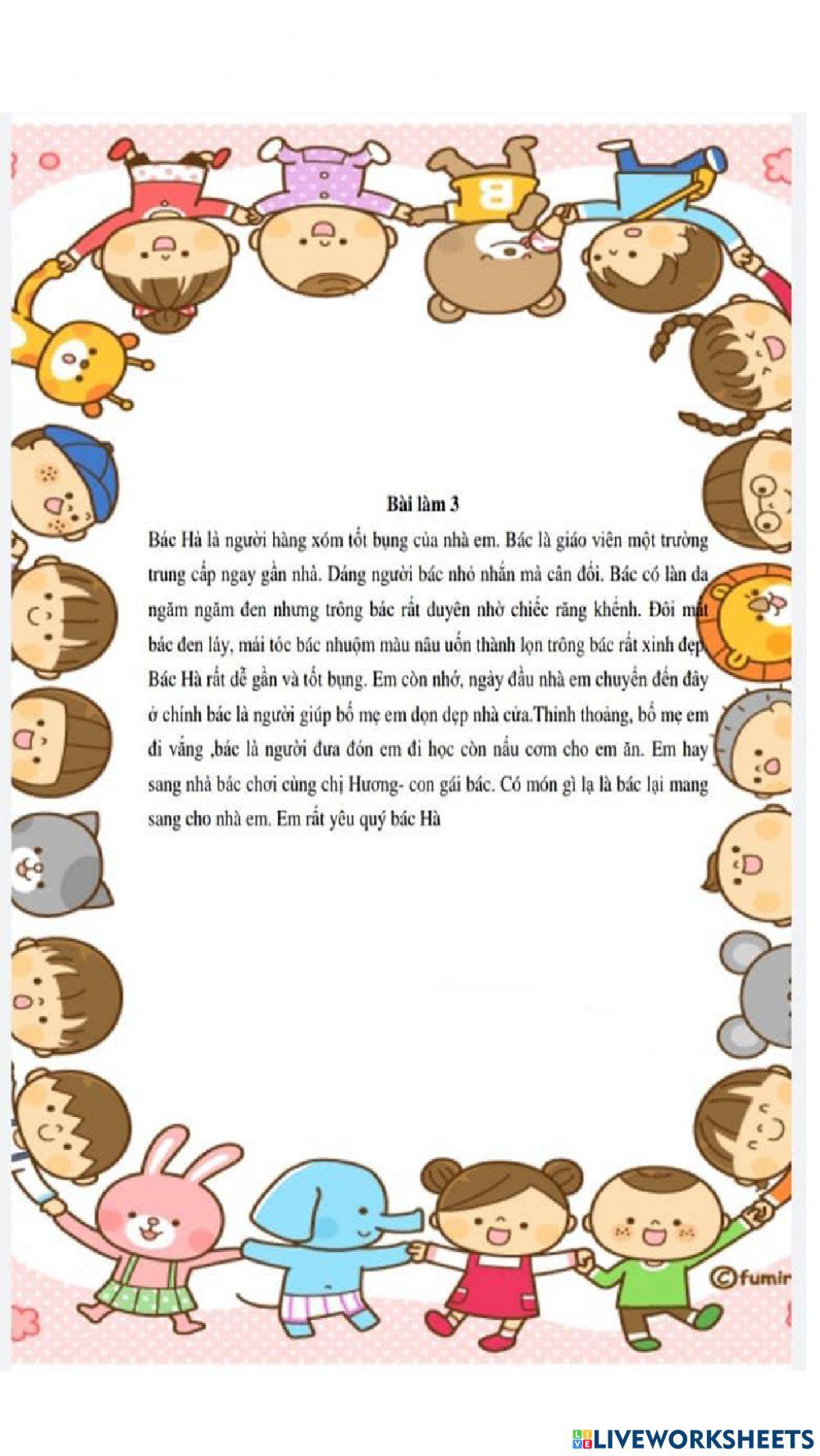 Kể về người hàng xóm