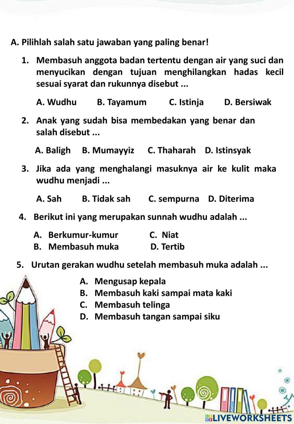 Memahami tata cara wudhu