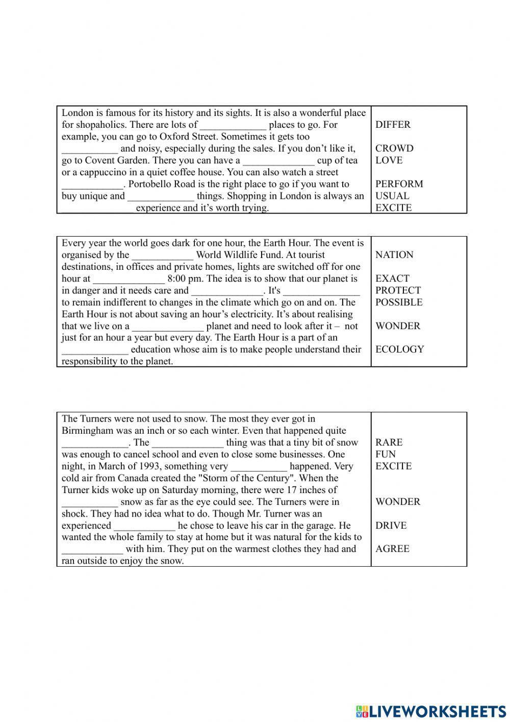 ОГЭ word formation