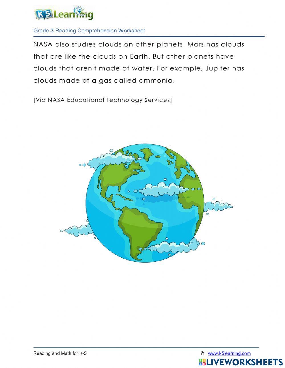 Clouds online exercise for | Live Worksheets