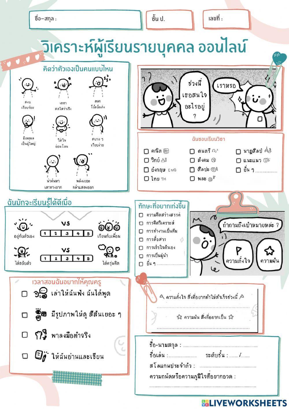 วิเคราะห์ตัวเอง