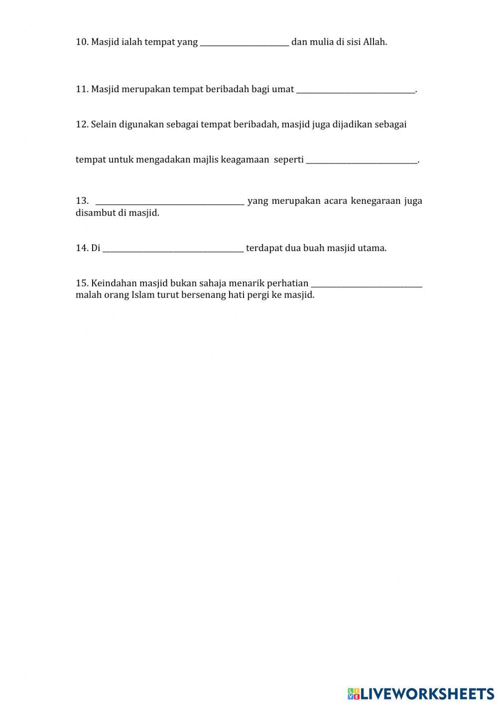 Cara menghormati dan adab ketika di masjid