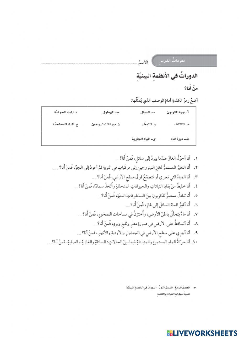 الدورات في الأنظمة البيئية