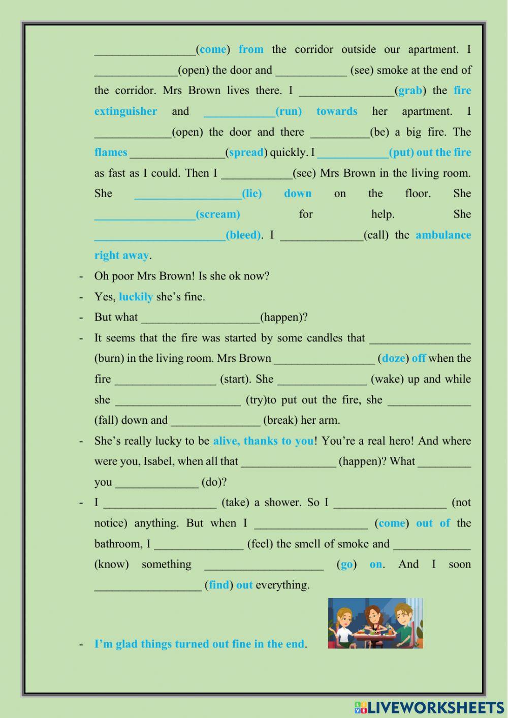 Past Continuous Past Simple