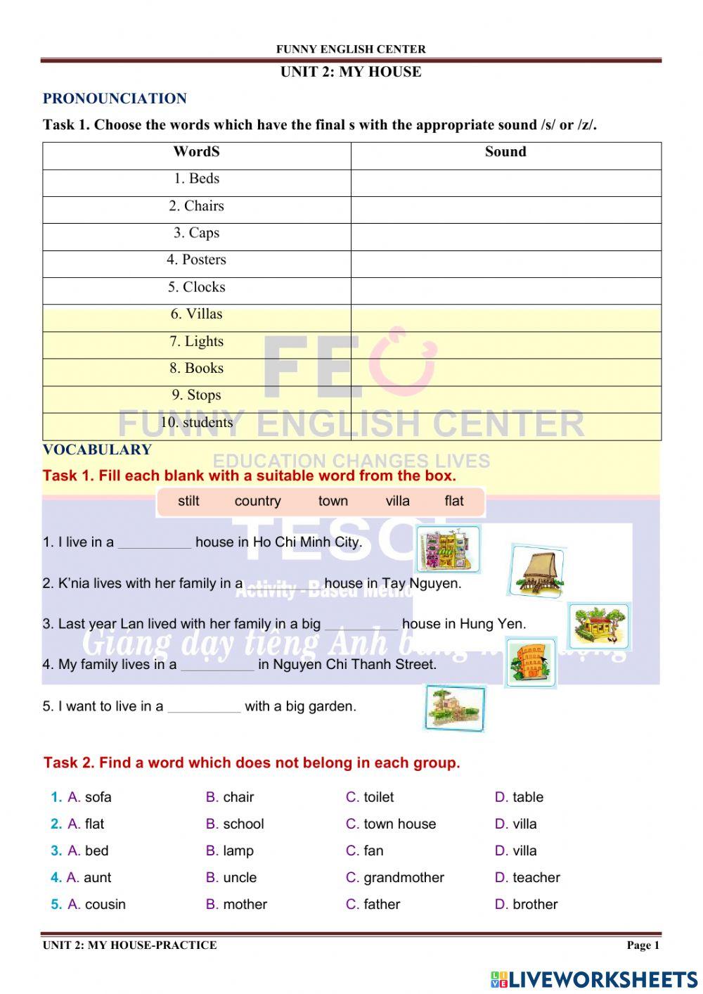 E.6-unit 2-my house-practice