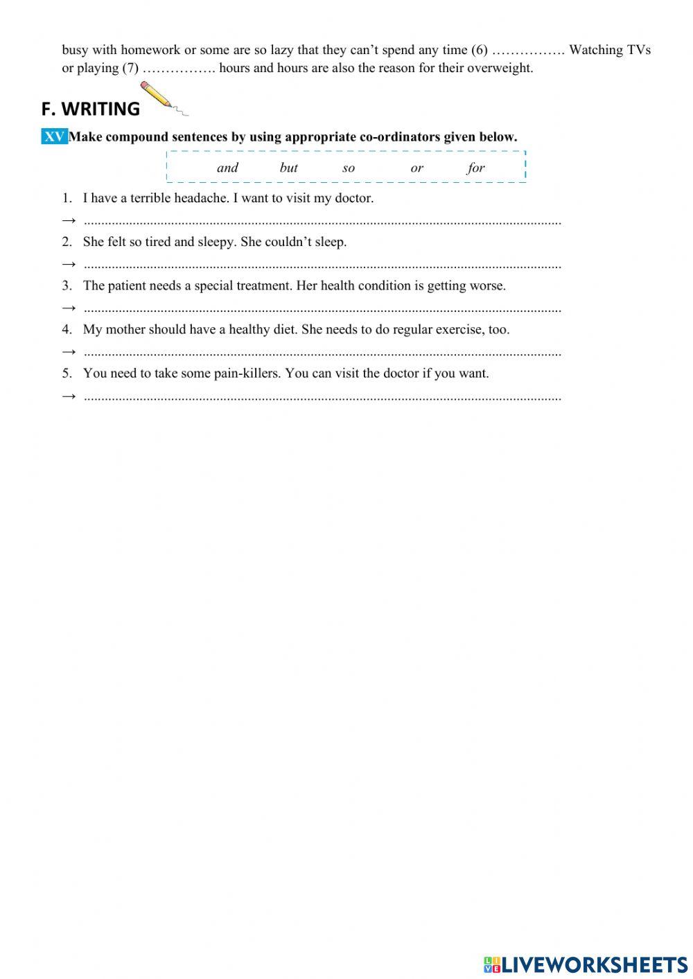 English 7 big4 unit 2 listening and writing