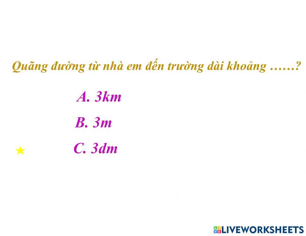 Thực hành đo độ dài