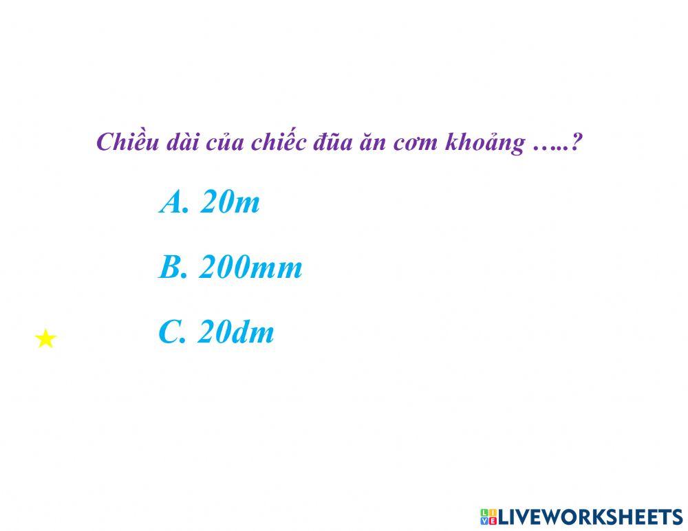 Thực hành đo độ dài