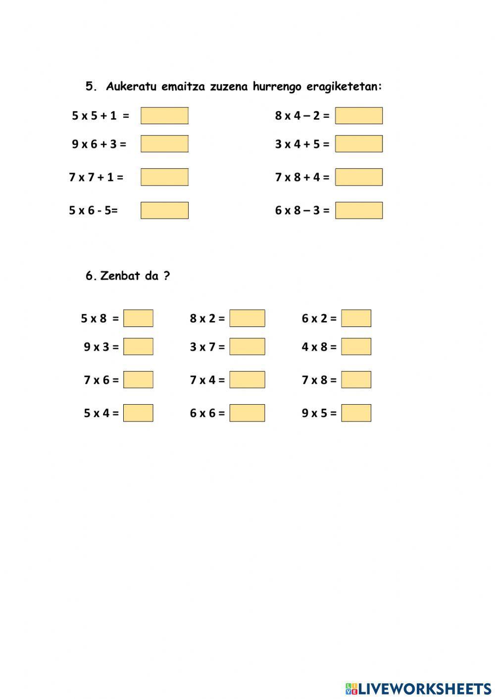 Biderketa taulak, birpasa
