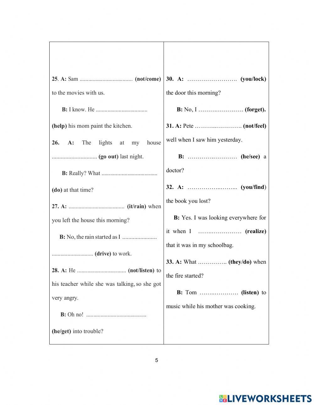 DS - Access 2 - Test 2 Vocab + Grammar