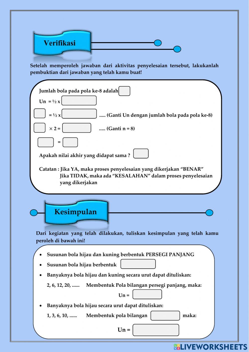 Pola Bilangan Segitiga