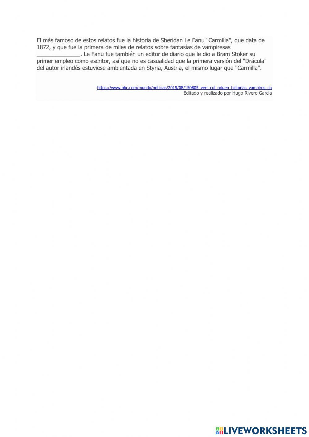 Historias de vampiros