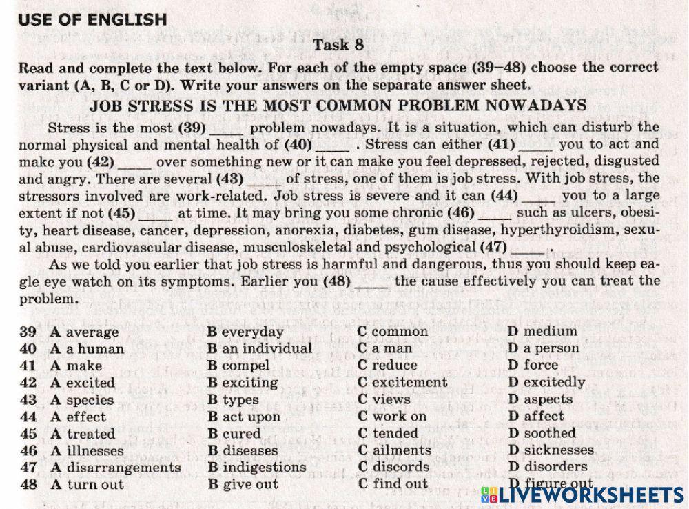 ZNO Use of English 13