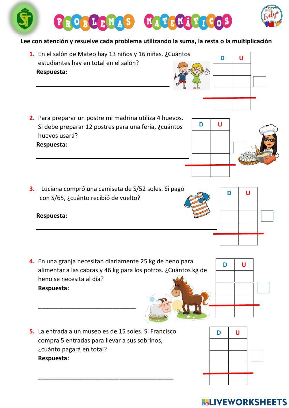 Problemas matemáticos Problemas matemáticos